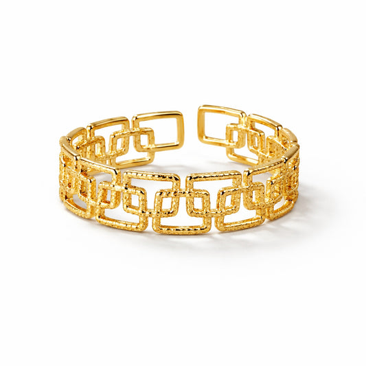 Rectangular Laps Adjustable Ring