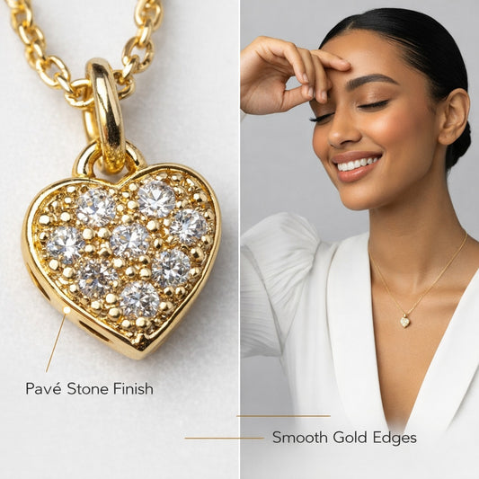 Golden Small Heart Necklace