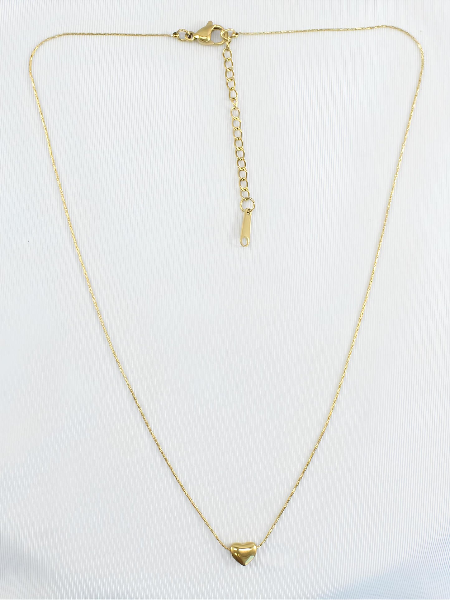 Heart Charm Chain Locket Necklace