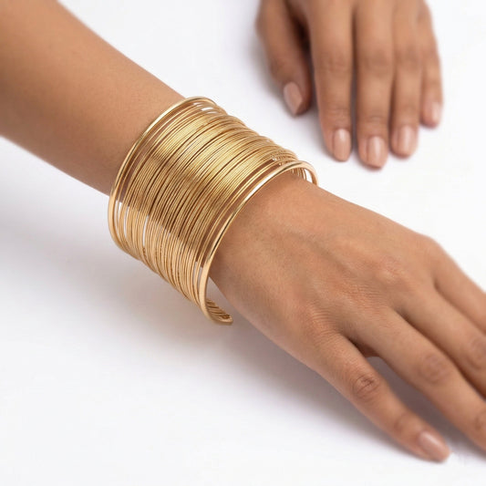 Wire Statement Kada Bangle Cuff