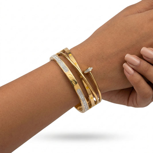 Multi-Layer Nail Kada Bracelet