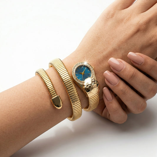 Serpenti Turquoise Dial Watch