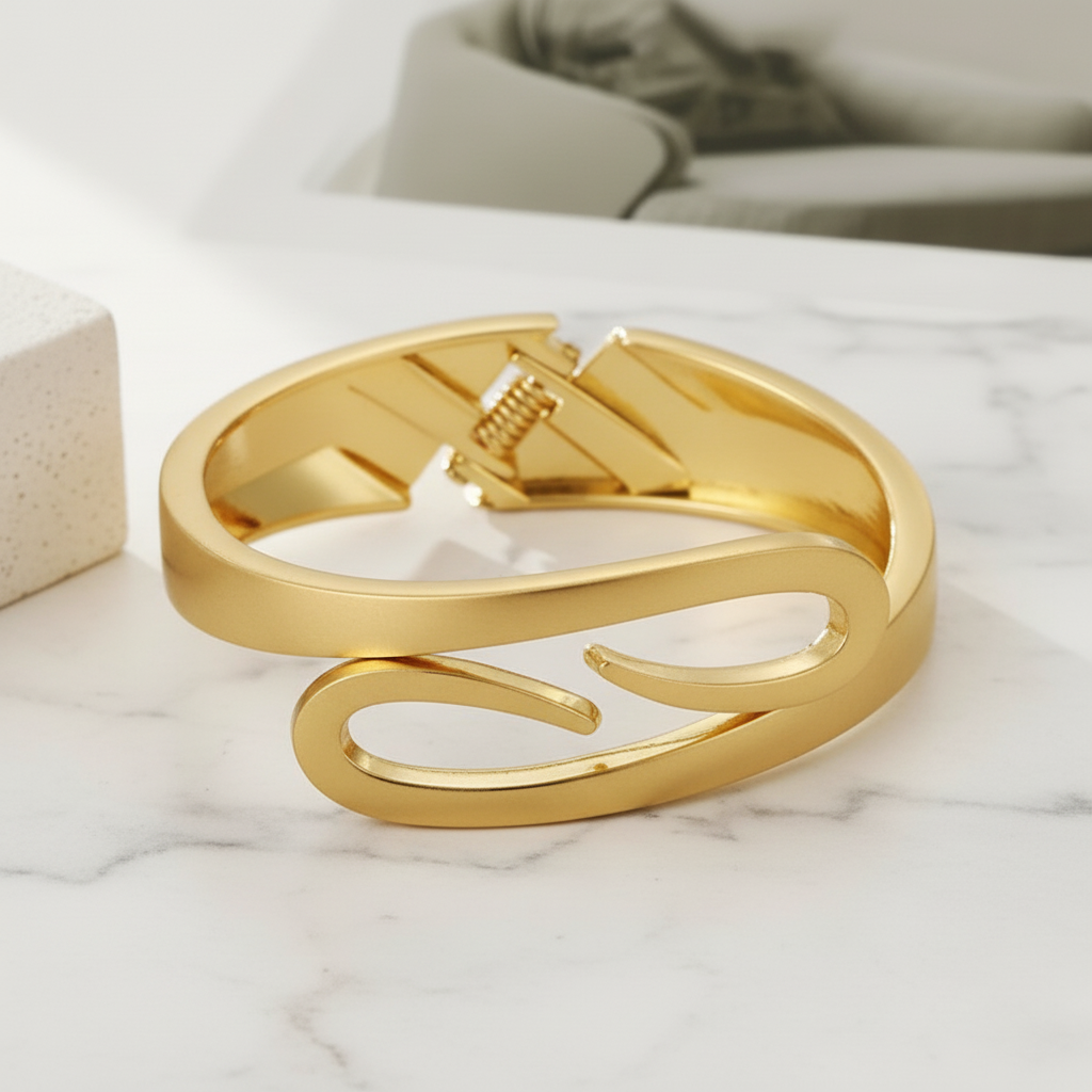 Gold Open Cuff Bracelet