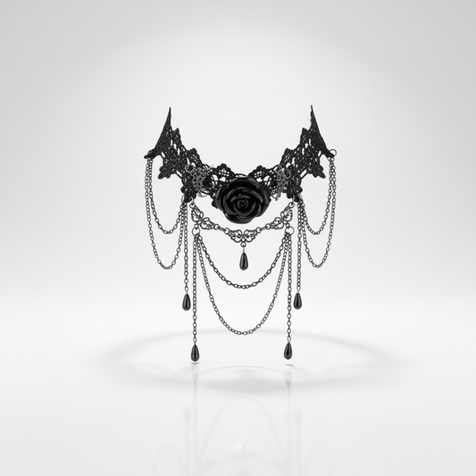 Black Lace Gothic Choker