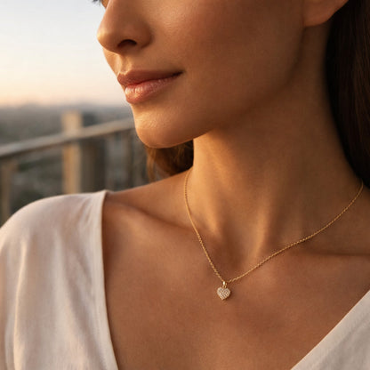Golden Small Heart Necklace