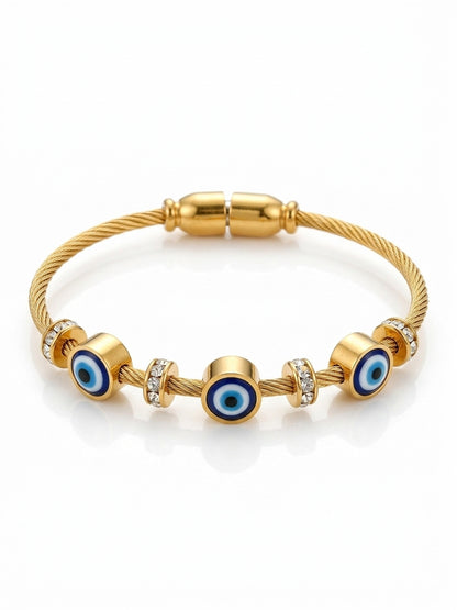 Evil Eye Bracelet with Magnetic Clasp