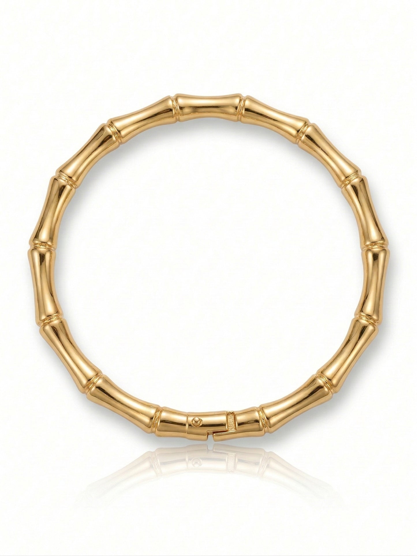 Gold Plated Bamboo Bracelet