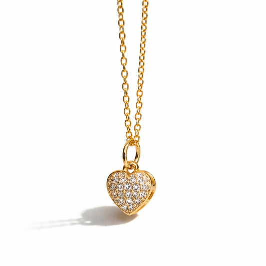 Golden Small Heart Necklace