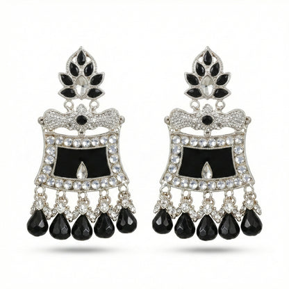 Black Jhumki Traditional Earrings