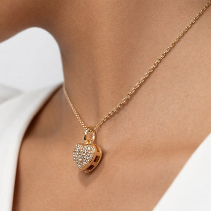 Golden Small Heart Necklace