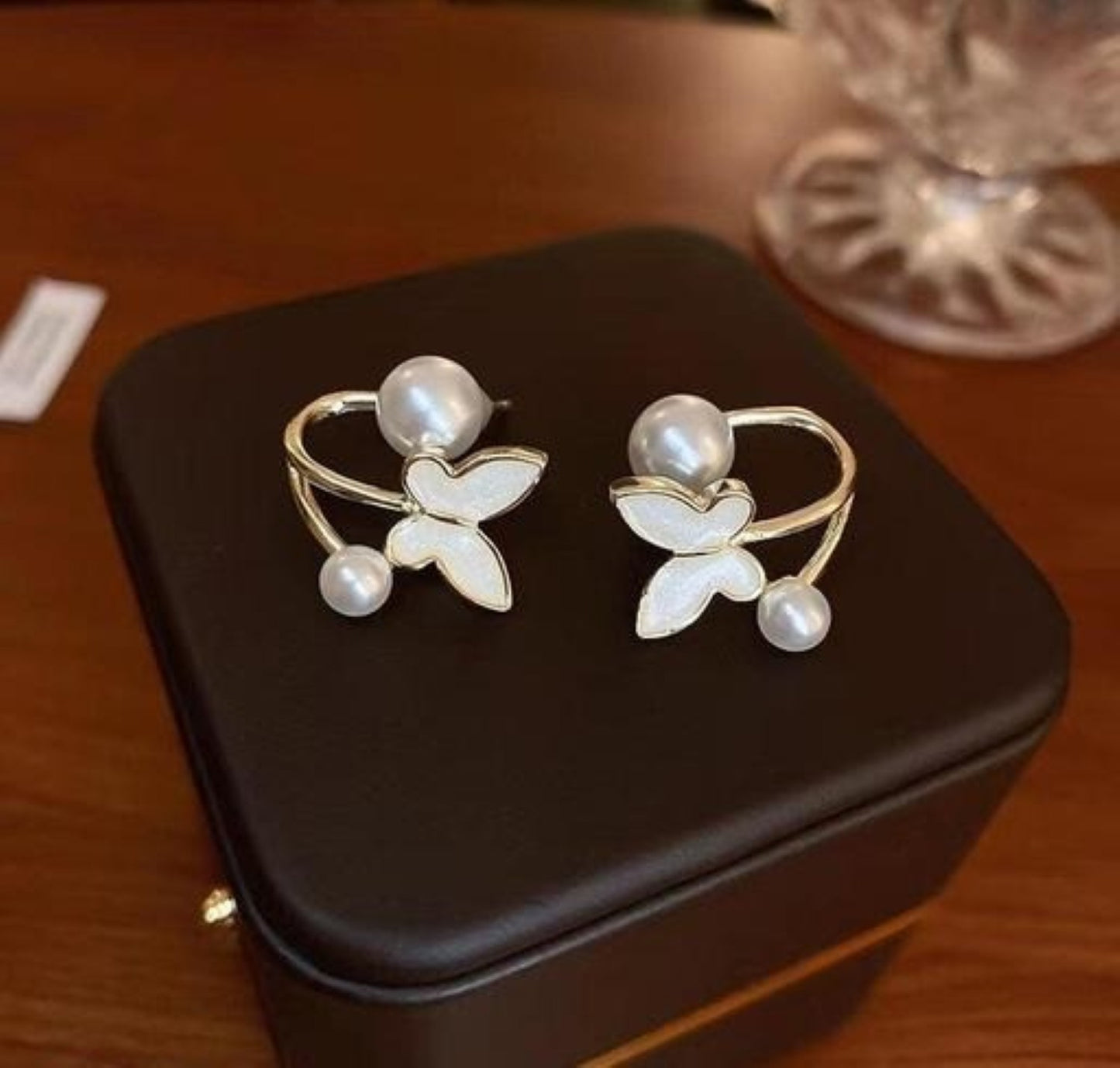 2 in 1 Butterfly Stud Earrings