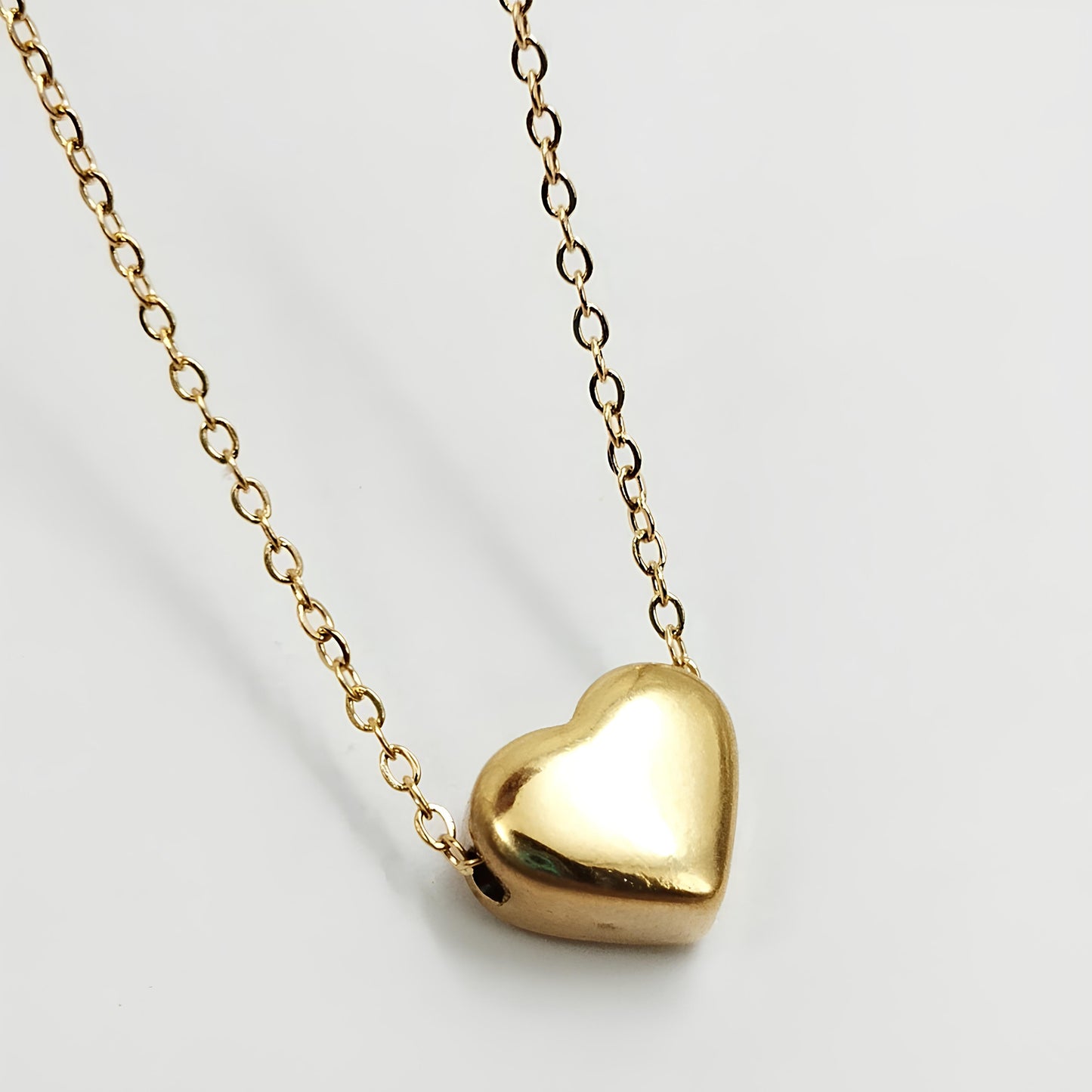 Heart Charm Chain Locket Necklace