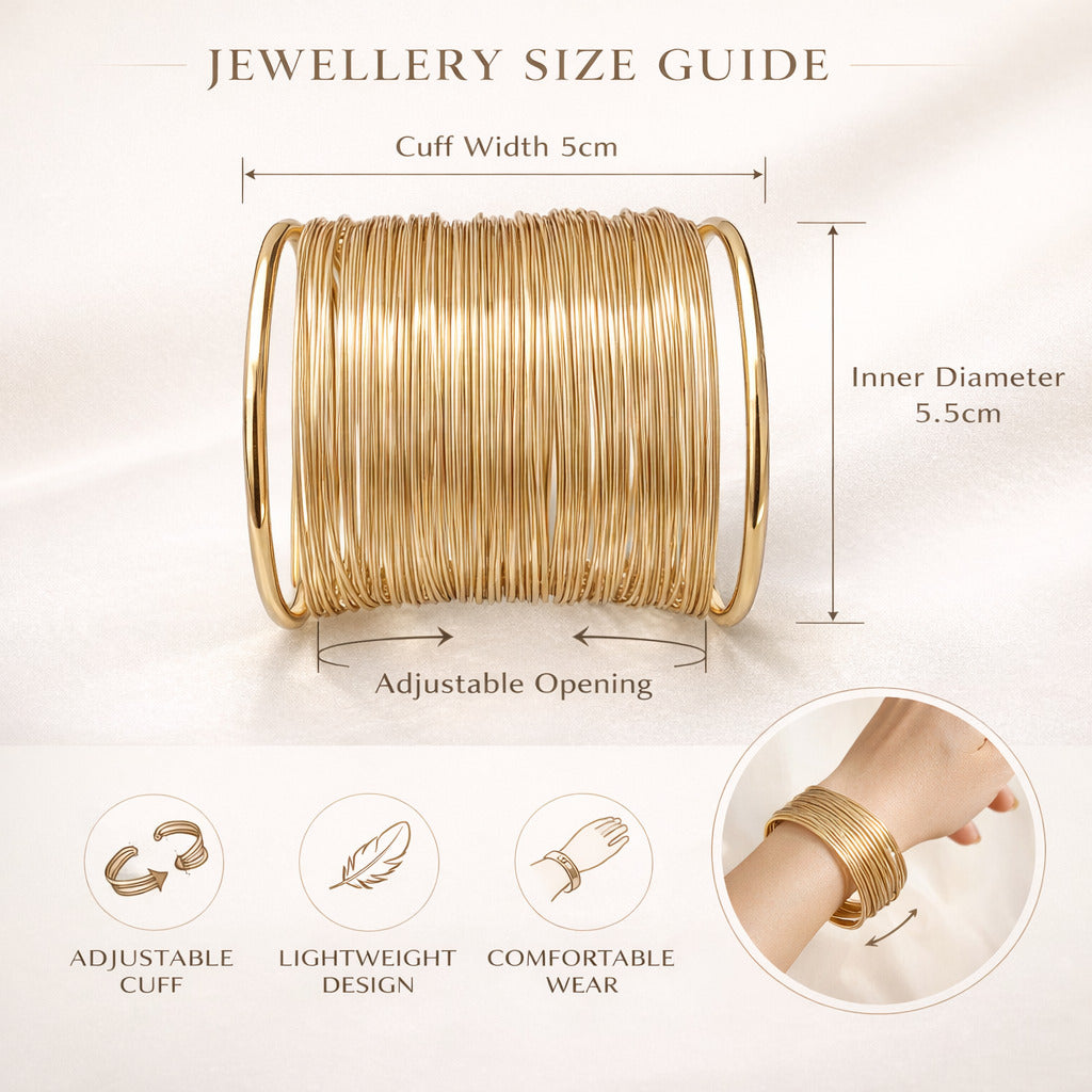 Wire Statement Kada Bangle Cuff