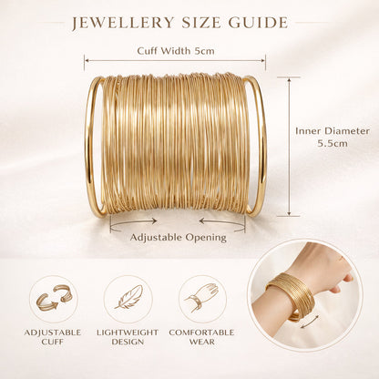 Wire Statement Kada Bangle Cuff