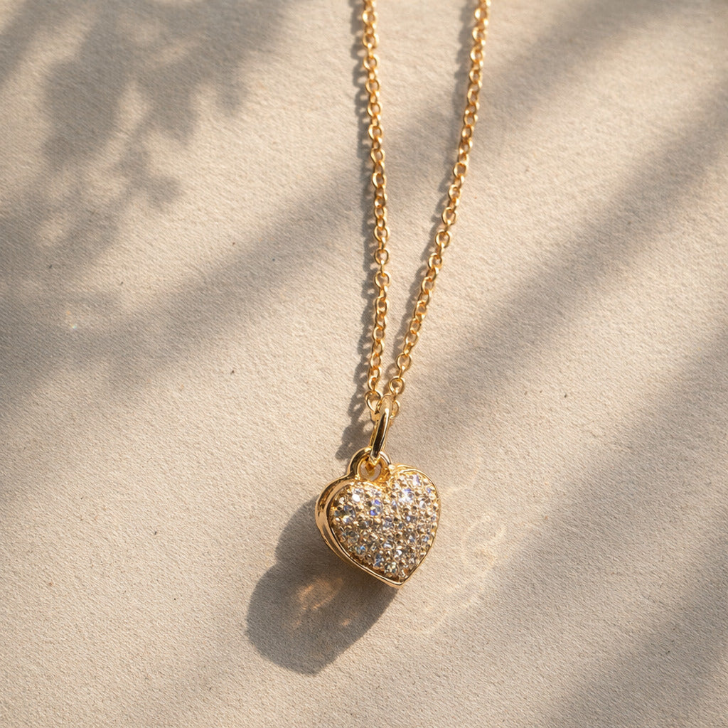 Golden Small Heart Necklace
