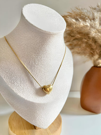 Heart Charm Chain Locket Necklace