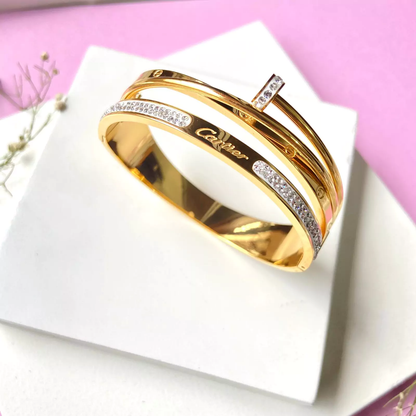 Multi-Layer Nail Kada Bracelet