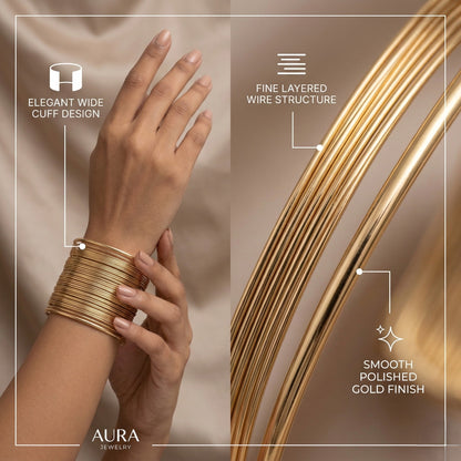 Wire Statement Kada Bangle Cuff