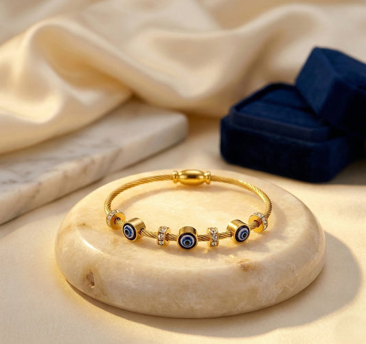 Evil Eye Bracelet with Magnetic Clasp