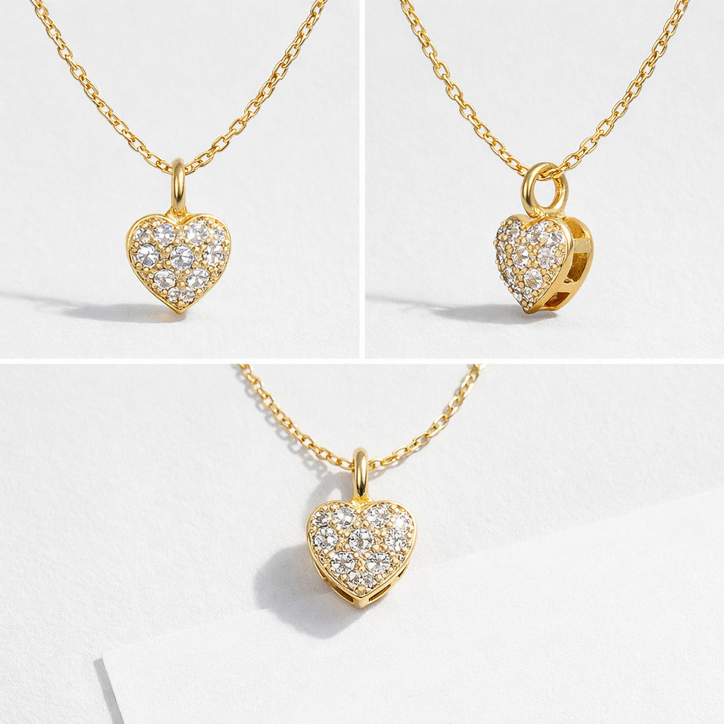 Golden Small Heart Necklace