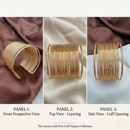 Wire Statement Kada Bangle Cuff