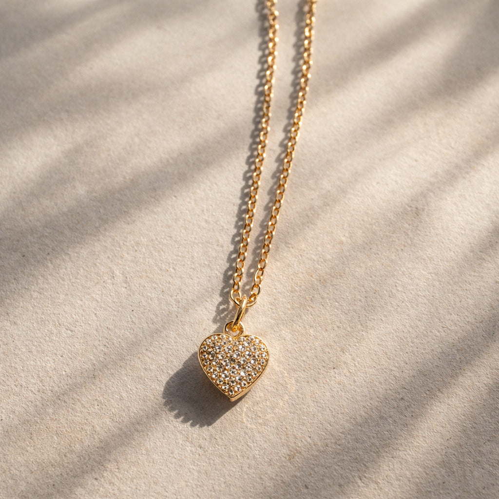 Golden Small Heart Necklace