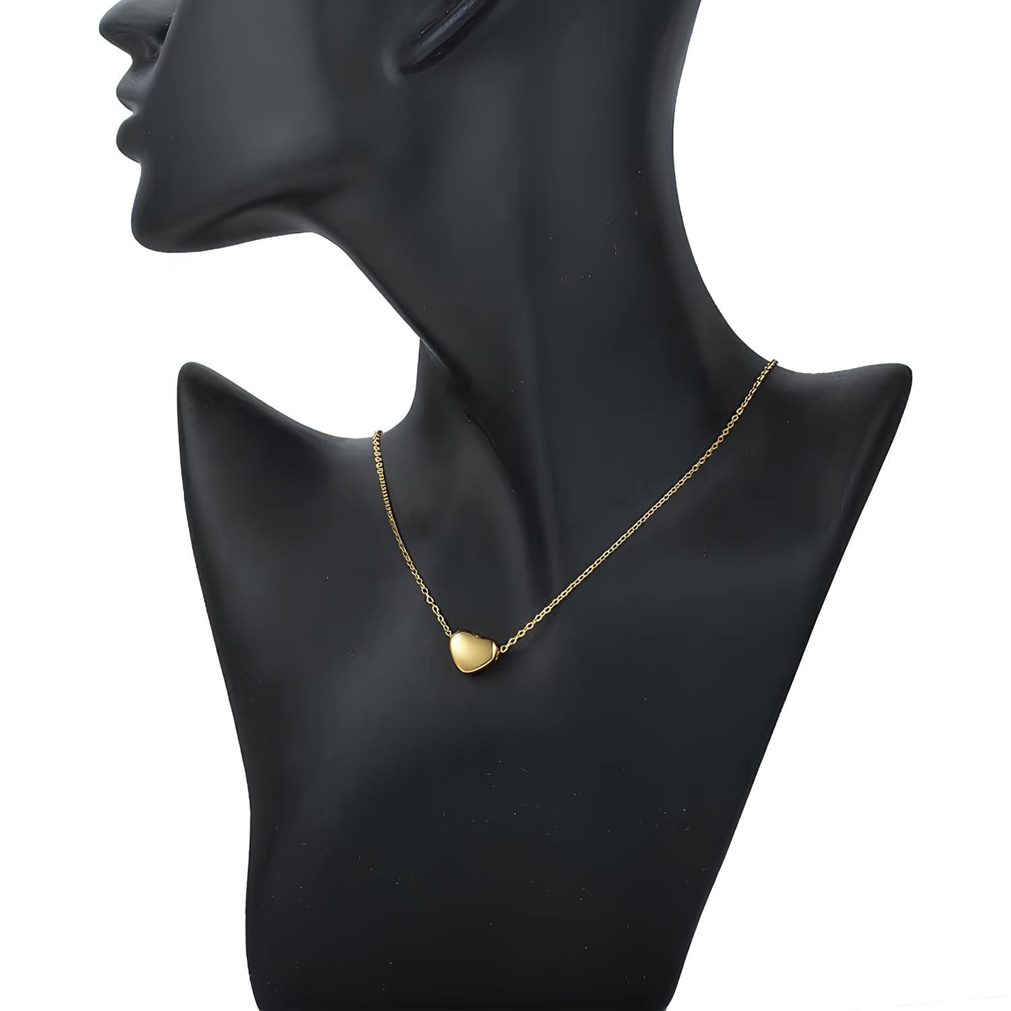 Heart Charm Chain Locket Necklace