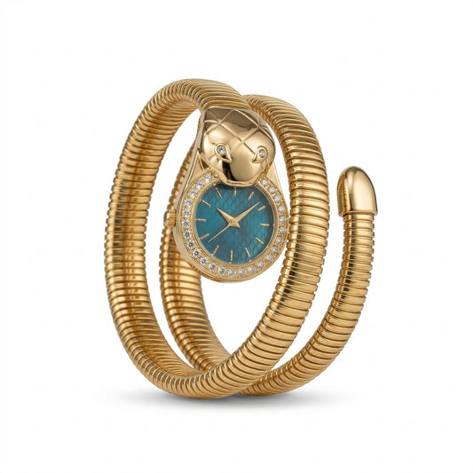 Serpenti Turquoise Dial Watch