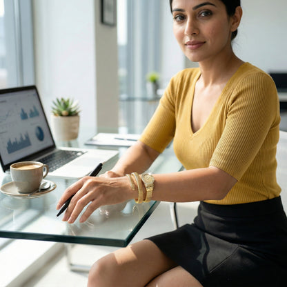 Serpenti Gold Dial Watch