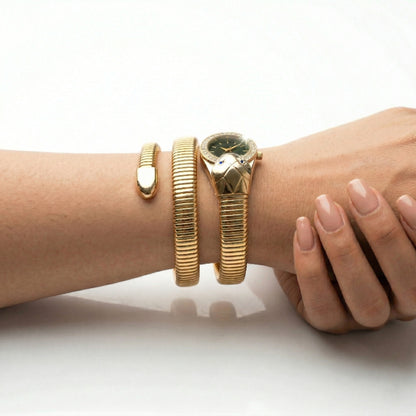 Serpenti Black Dial Watch