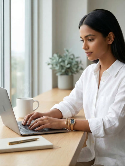 Snake Wrap Watch Black Dial