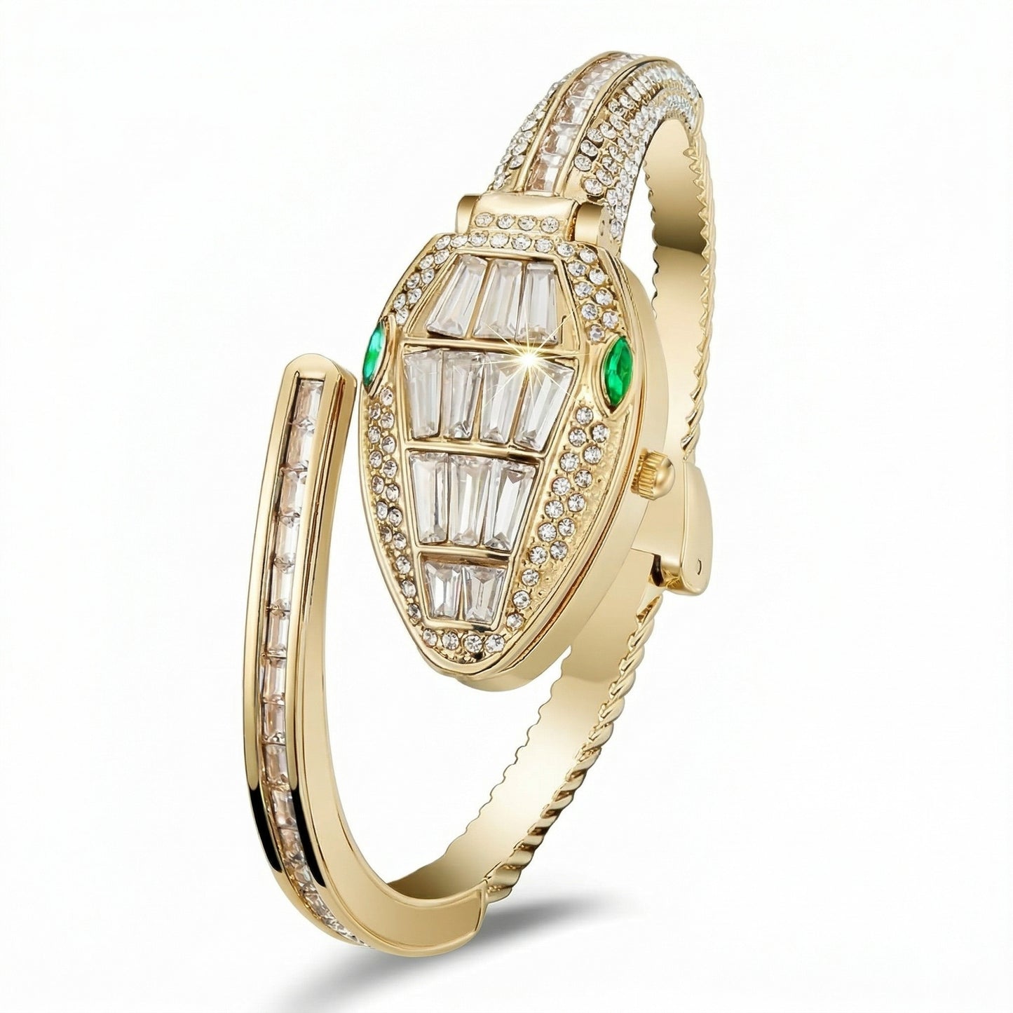 White Bracelet Snake Watch Suitable for Medium Wrists