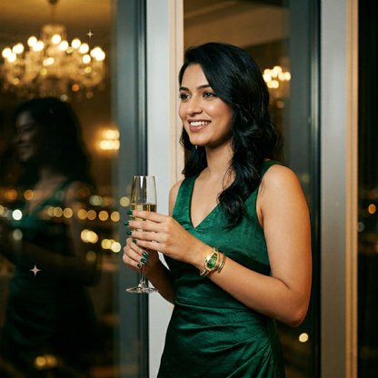 Green Bracelet Snake Watch Suitable for Medium Wrists