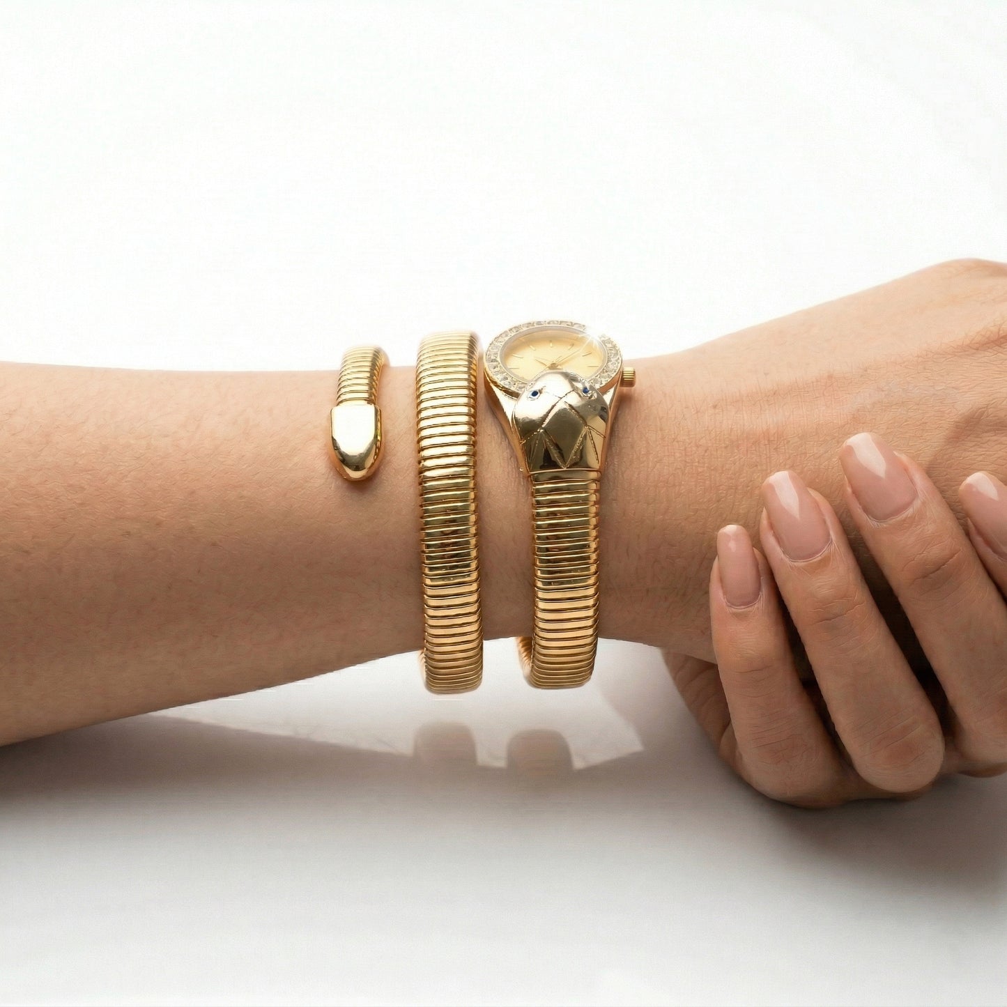 Serpenti Gold Dial Watch