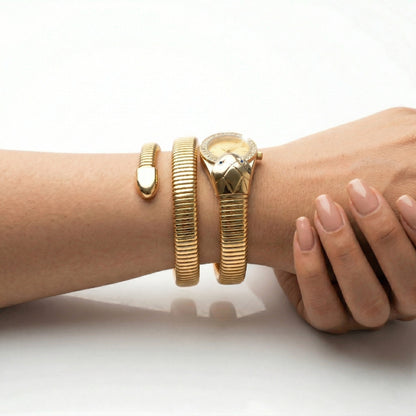 Serpenti Gold Dial Watch