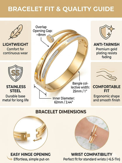 Multi-Layer Nail Kada Bracelet