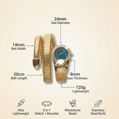 Serpenti Turquoise Dial Watch