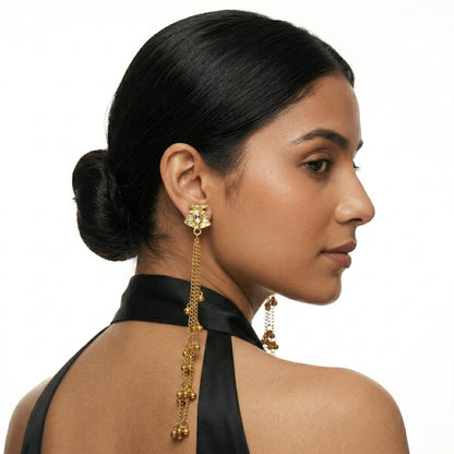 Handcrafted Kundan Stud Kashmiri Earrings