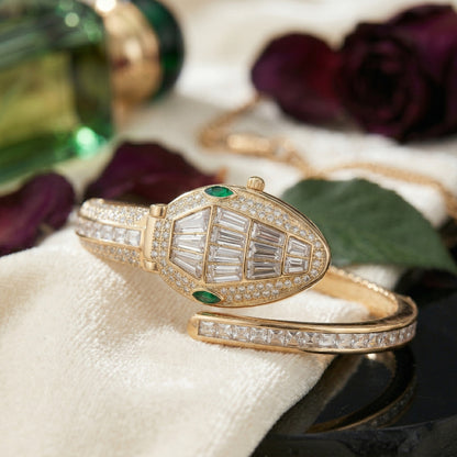 White Bracelet Snake Watch Suitable for Medium Wrists