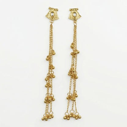 Handcrafted Kundan Stud Kashmiri Earrings