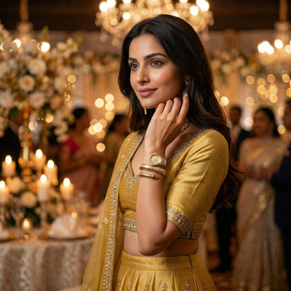 Serpenti Gold Dial Watch