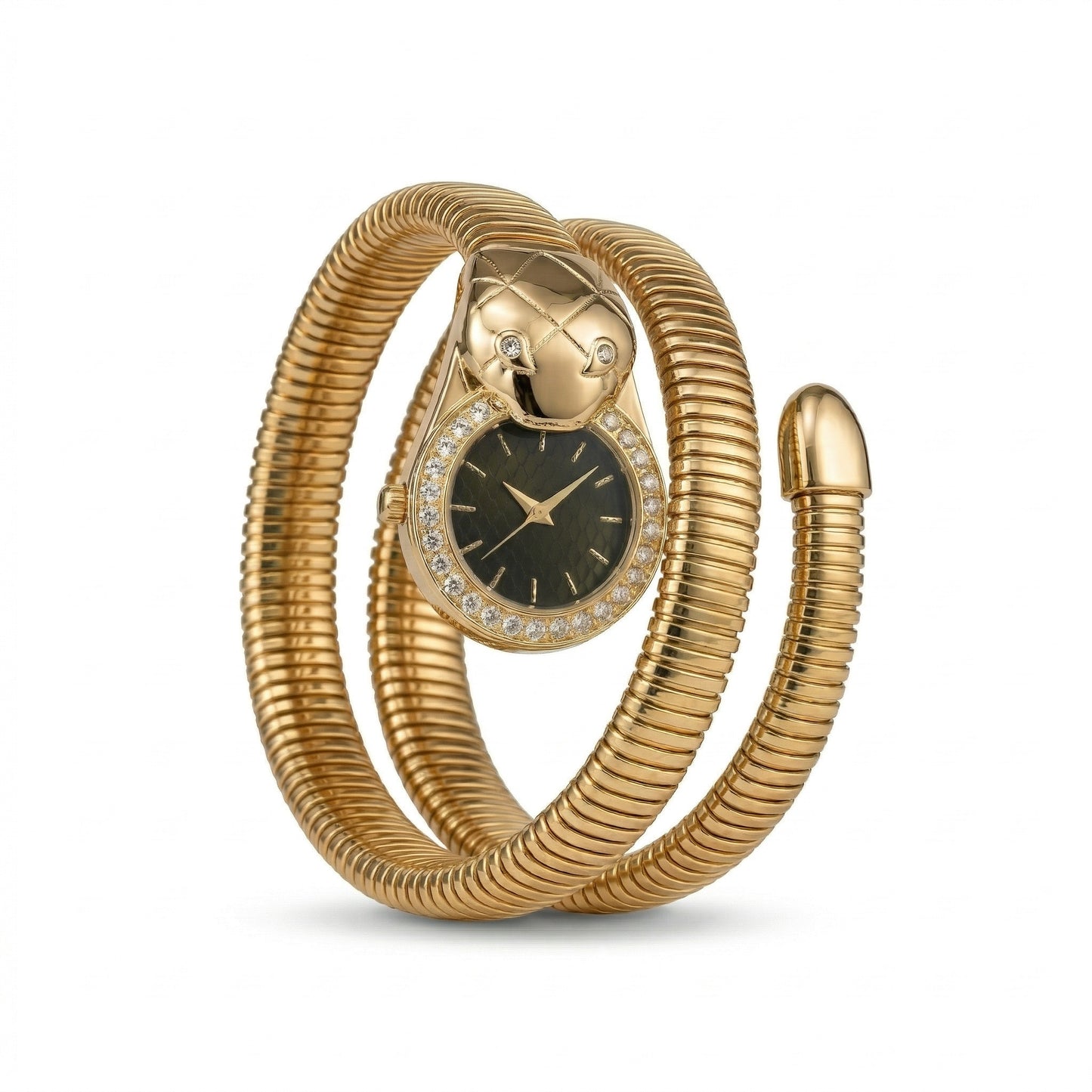 Serpenti Black Dial Watch