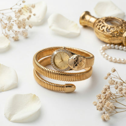 Serpenti Gold Dial Watch