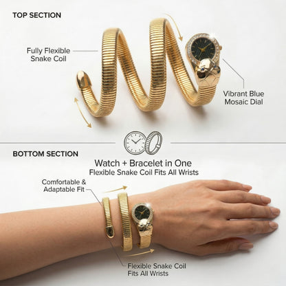 Serpenti Black Dial Watch