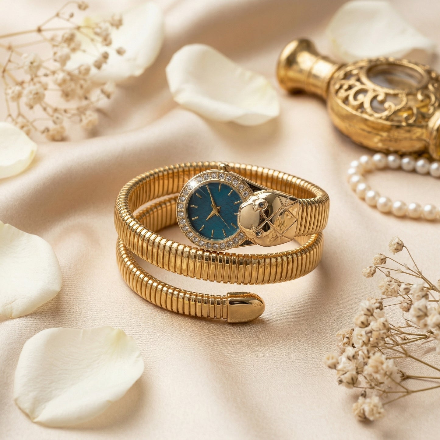 Serpenti Turquoise Dial Watch