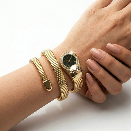 Serpenti Black Dial Watch