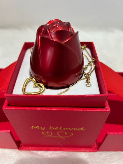 Magnetic Rose Pop up Box With Jewellery