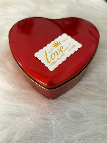 Heart Shaped Big Box With Teddy, Artificial Roses and Jewellery