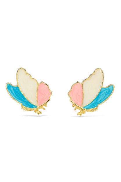 Cute Little Wings  Enamel Earrings