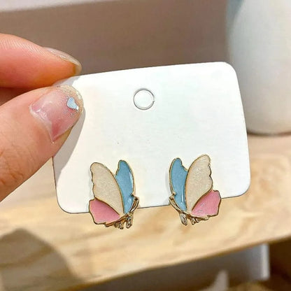 Cute Little Wings  Enamel Earrings